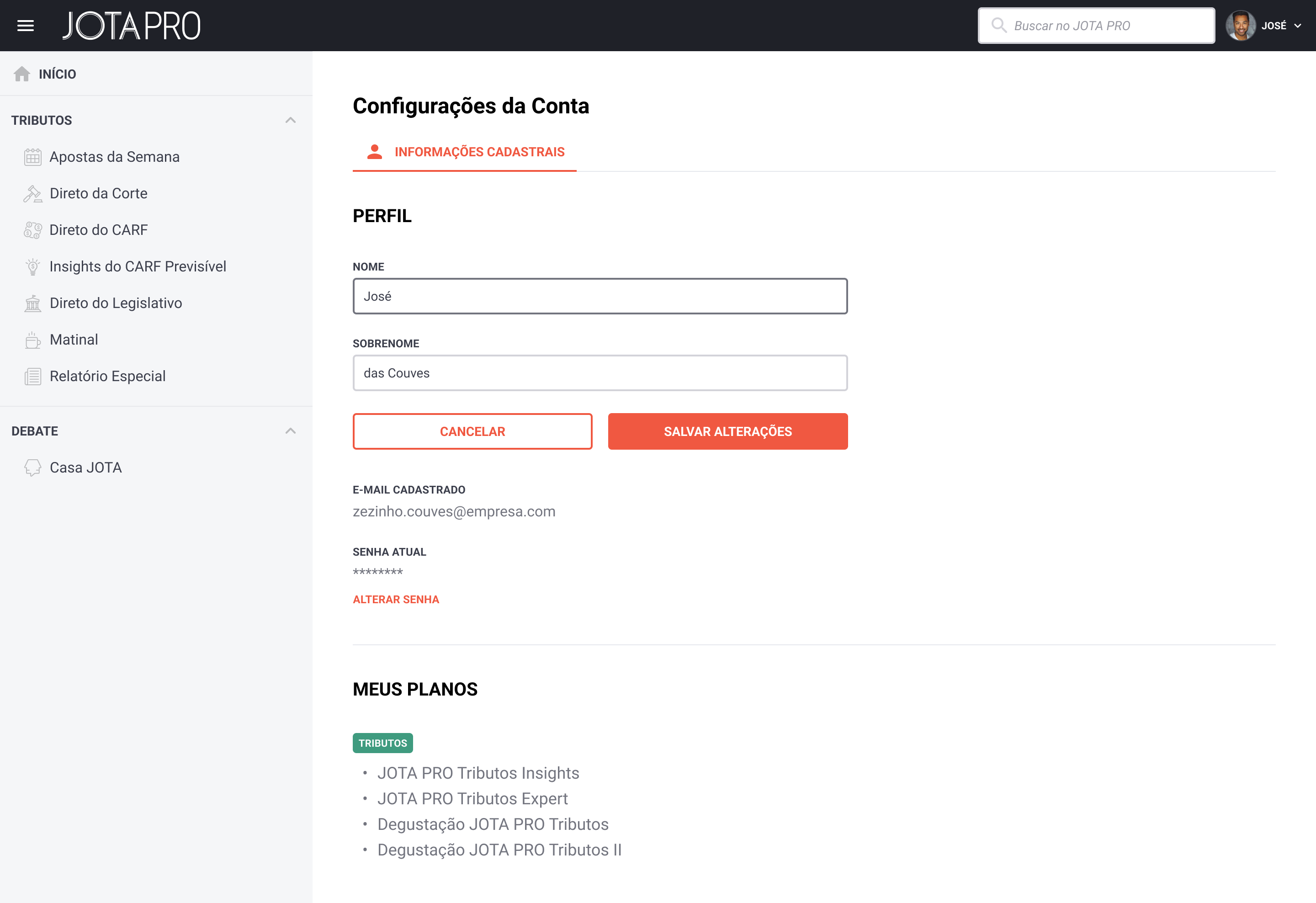 Account configuration flow